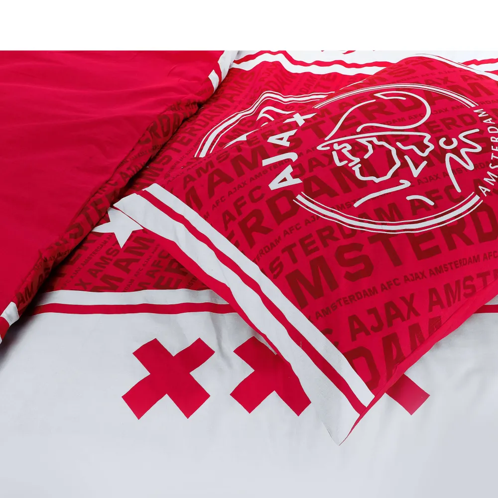 Best Ajax Katoenen Dekbedovertrek 1 Persoons (140X200 Cm)