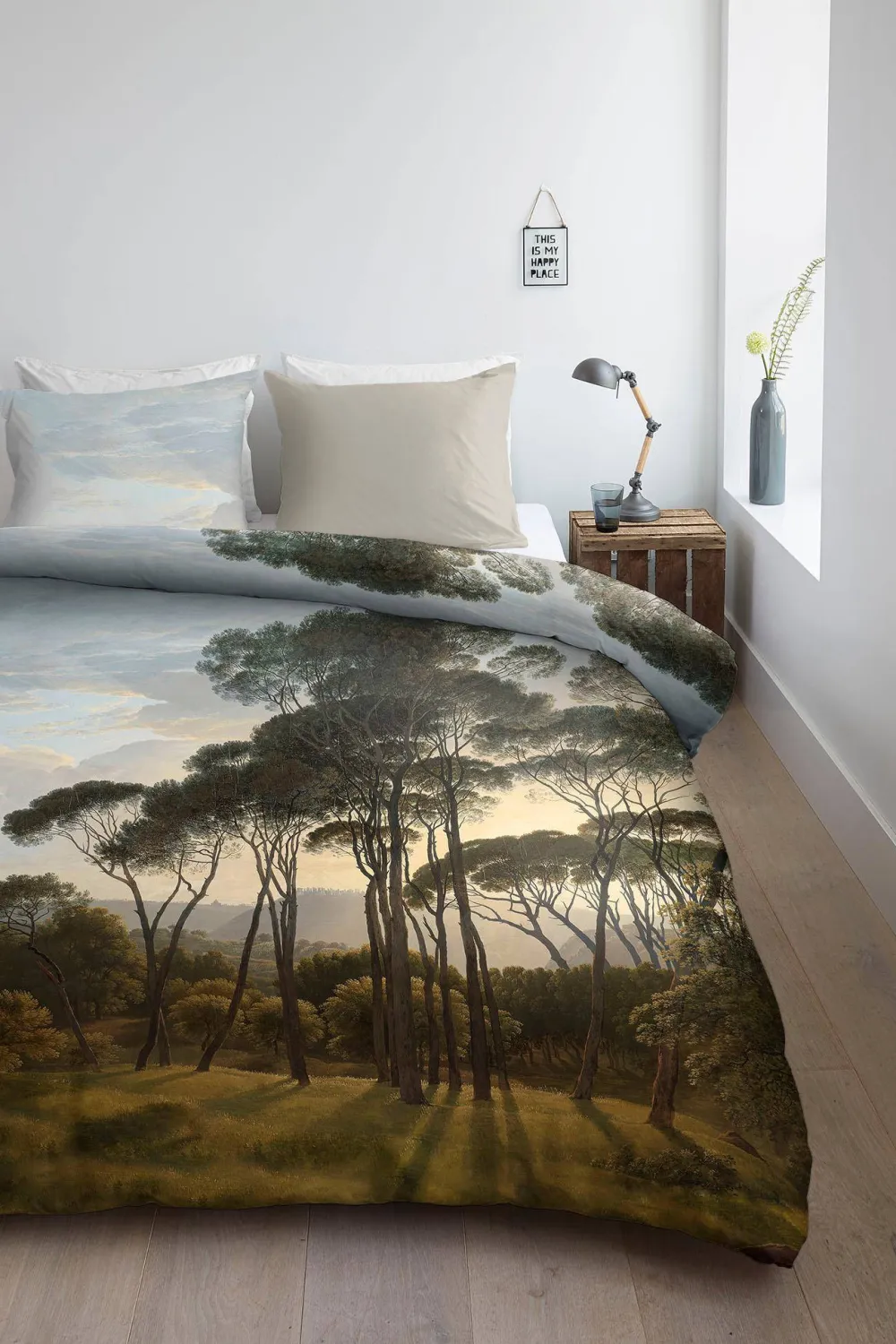 Best Ambiante Katoensatijnen Dekbedovertrek Lits-Jumeaux Nature (240X220 Cm)