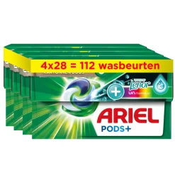 Clearance Ariel Pods+, +Touch Van Unst Color Vloeibaar Wasmiddelcapsules - 4 X 28 Wasbeurten - 112 Wasbeurten