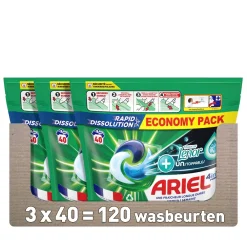 Outlet Ariel Pods+ Vloeibaar Wasmiddelcapsules + Touch Van Lenor Unst Color - 3 X 40 Wasbeurten - 120 Wasbeurten