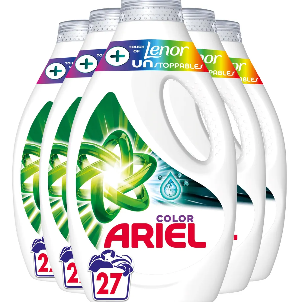 Discount Ariel +Touch Van Unstoppables Kleur Vloeibaar Wasmiddel - 135 Wasbeurten