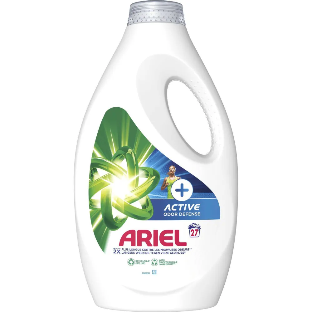 Hot Ariel Vloeibaar Wasmiddel + Actieve Geurbestrijding - 4 X 27 Wasbeurten - 108 Wasbeurten