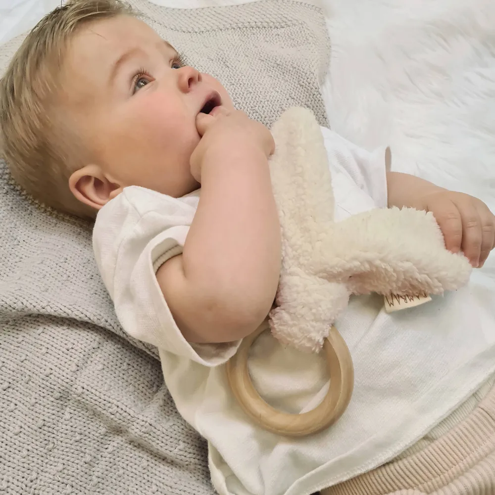 BamBam Eco Friendly Wooden Teething Ring With Ears