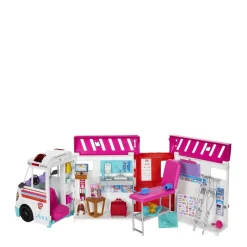 Barbie 2-In-1 Speelset Ambulance En Kliniek