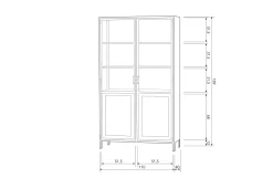 Basiclabel Vitrinekast Nora