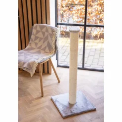 New Beeztees Gina - Krabpaal - Grijs - Xl - 40X40X90Cm