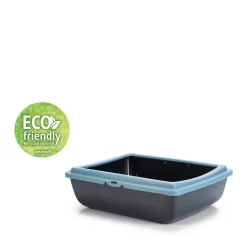 Sale Beeztees Kattenbak Juliet Eco Blauw/Zwart 48X38X14 Cm
