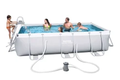 Bestway Power Steel 56441 Frame Zwembad (404X201 Cm) Met Filterpomp