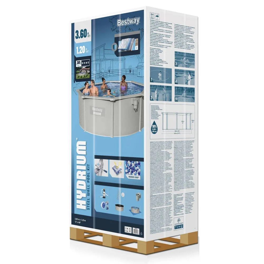 Bestway Zwembad Hydrium Set Inclusief Zandfilter (O360 Cm)