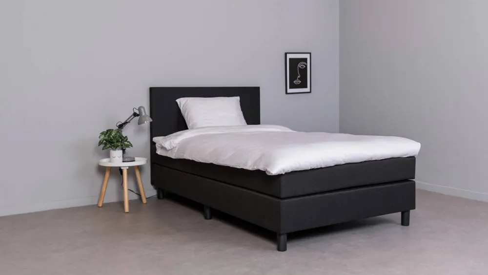 Hot Beter Bed Complete Boxspring Box Owen Vlak Met Gestoffeerd Matras (120X200 Cm)