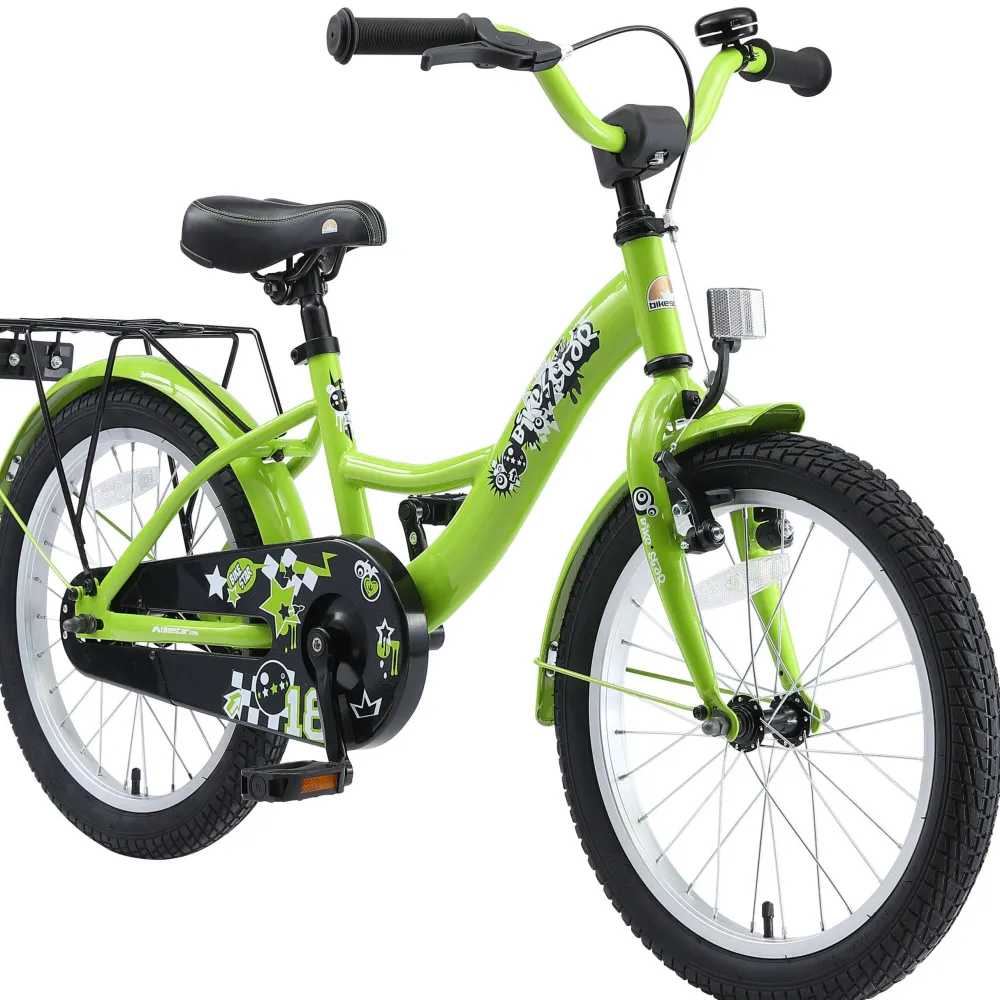 BikeStar Classic Kinderfiets 18 Inch Groen