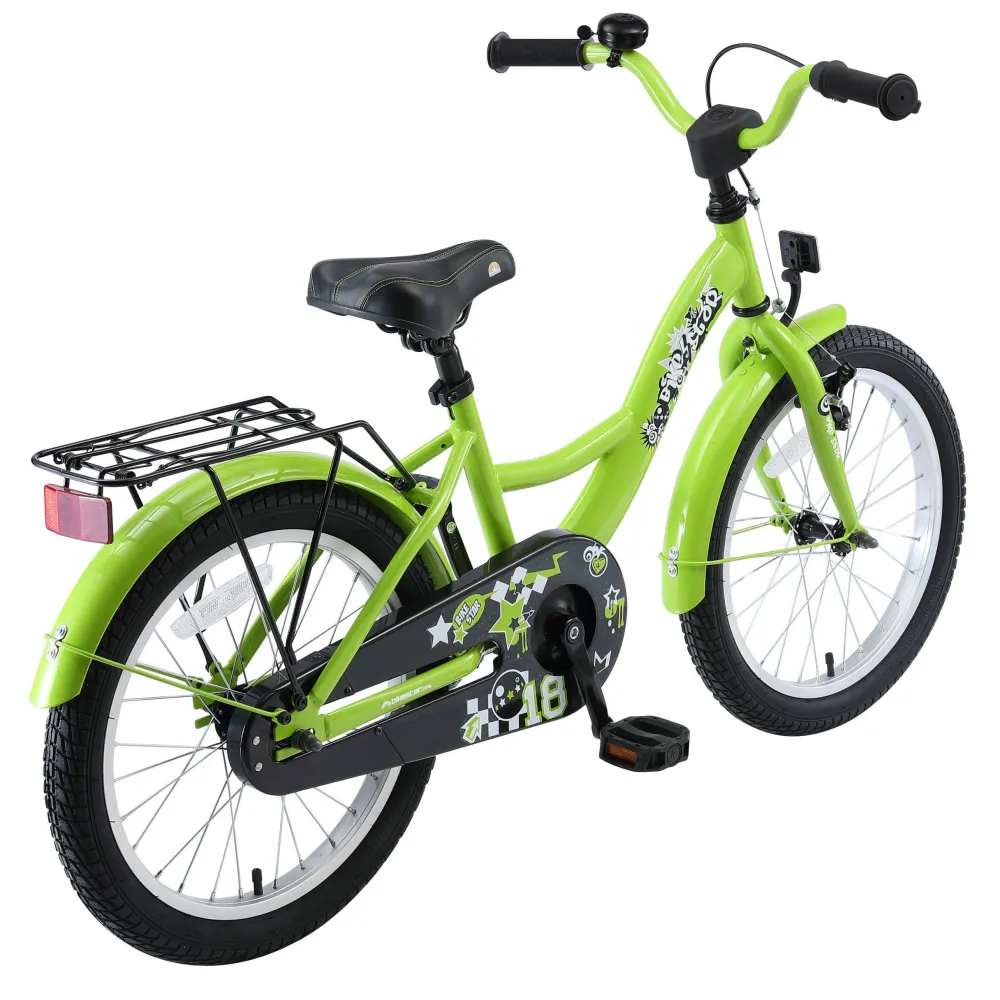 BikeStar Classic Kinderfiets 18 Inch Groen