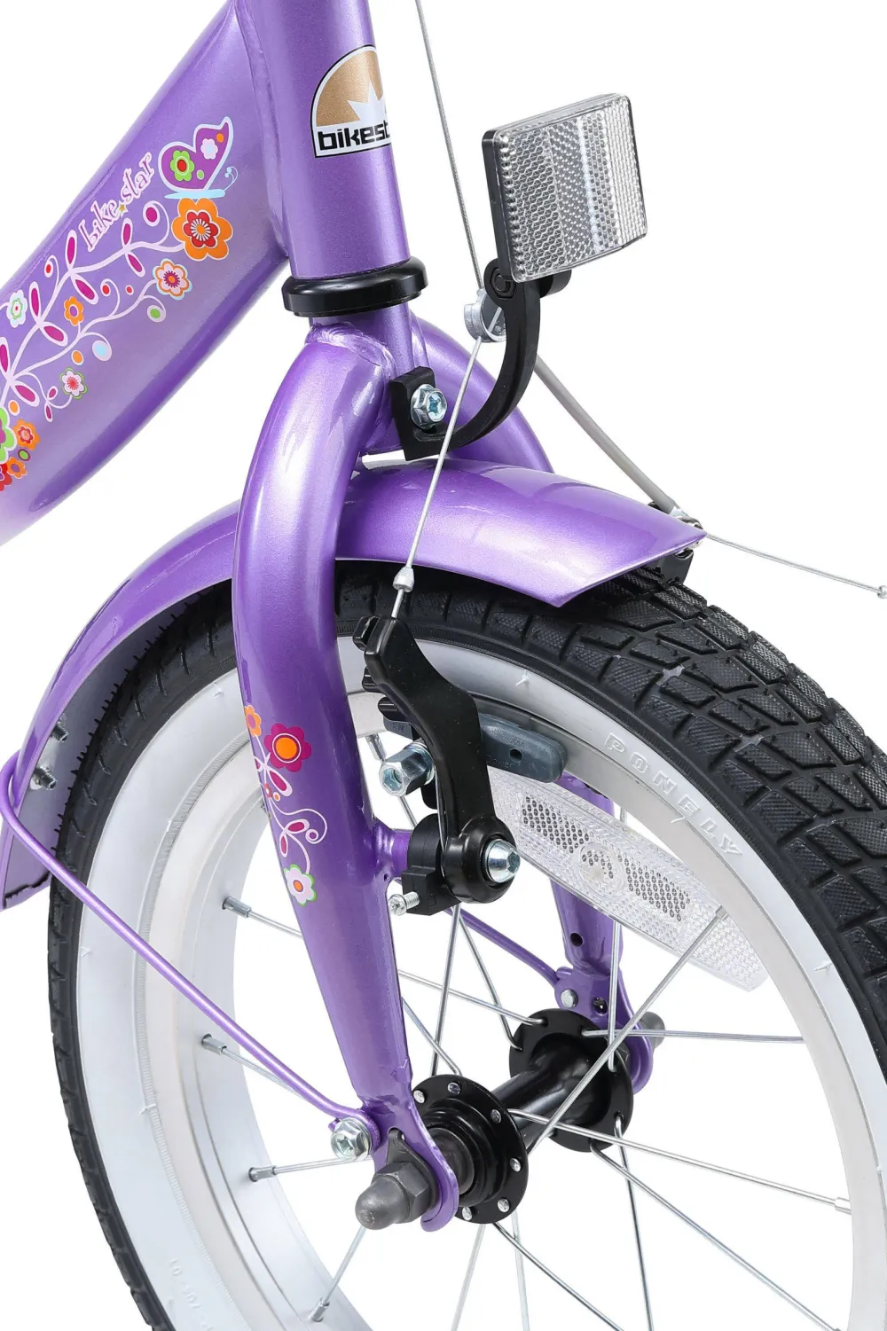 BikeStar Classic Kinderfiets 14 Inch Lila