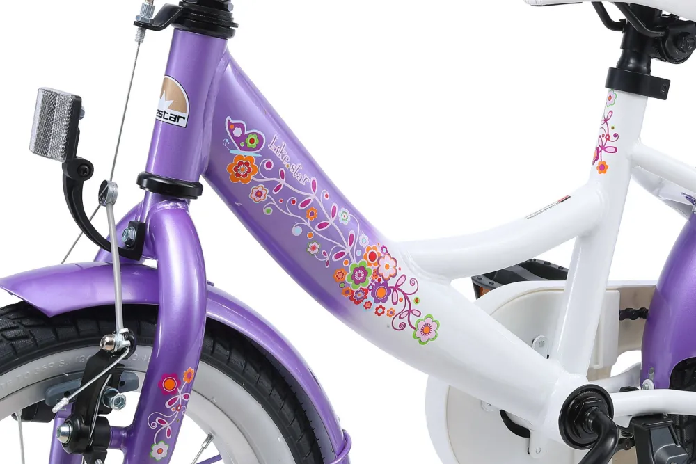BikeStar Classic Kinderfiets 14 Inch Lila