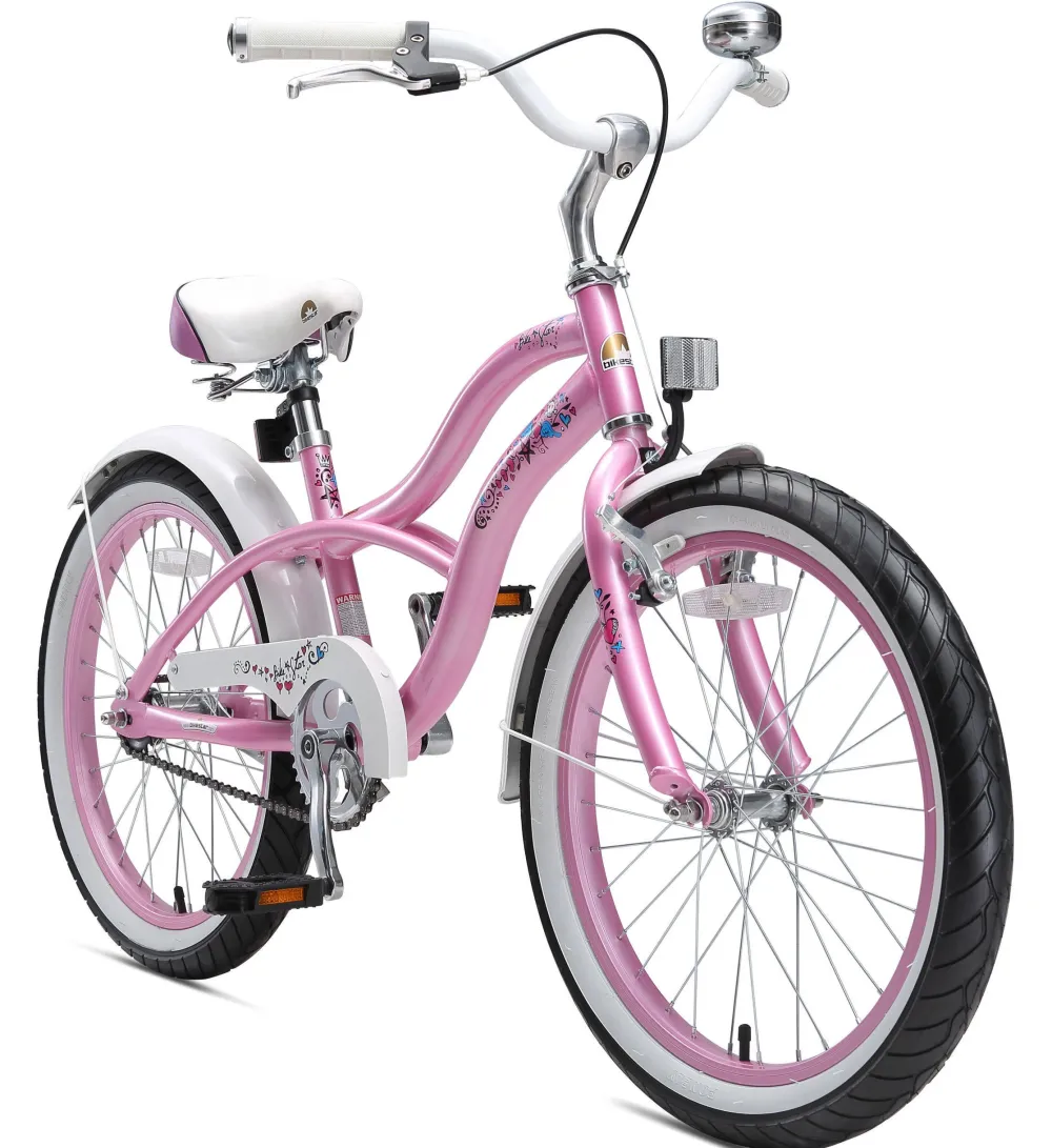 BikeStar Cruiser Kinderfiets 20 Inch Roze