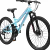 BikeStar Hardtail Mtb Kinderfiets 24 Inch Turquoise /Wit, 21 Speed