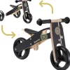BikeStar Mini Loopfiets 2 In 1, Hout, Zwart