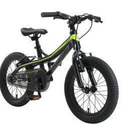 BikeStar Mountainbike Alu Kinderfiets 16 Inch Zwart /Groen