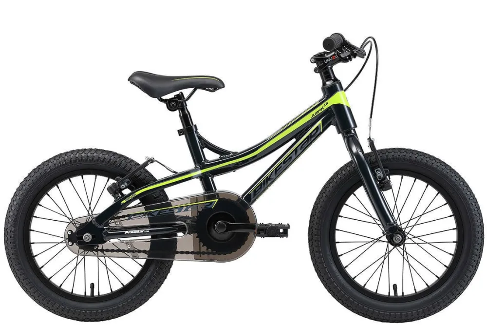 BikeStar Mountainbike Alu Kinderfiets 16 Inch Zwart /Groen