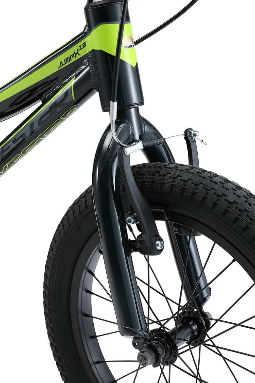 BikeStar Mountainbike Alu Kinderfiets 16 Inch Zwart /Groen