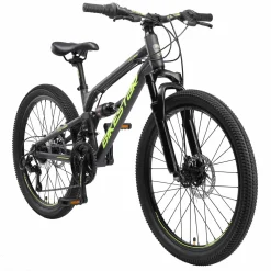 BikeStar Mtb Fully Kinderfiets 24 Inch Zwart
