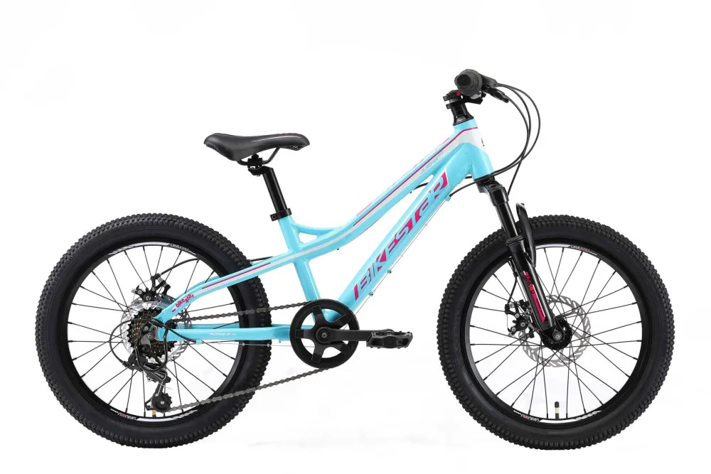 BikeStar Mtb Kinderfiets 20 Inch Wit /Turquiose, 7 Speed