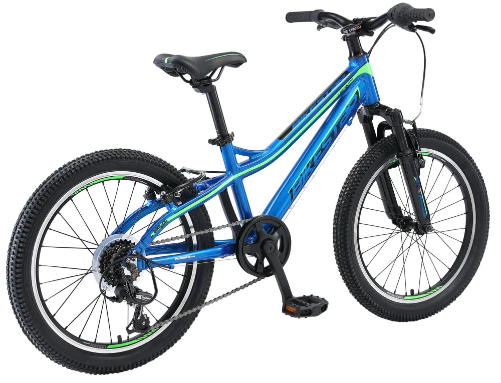 BikeStar Mtb Kinderfiets 20 Inch Blauw /Groen, 7 Speed