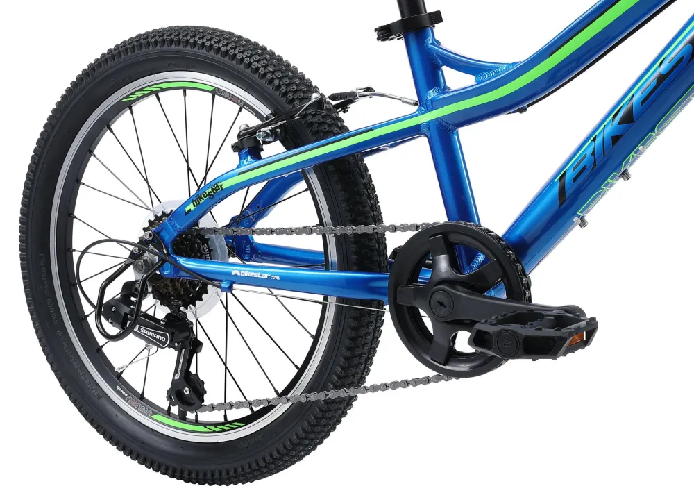 BikeStar Mtb Kinderfiets 20 Inch Blauw /Groen, 7 Speed