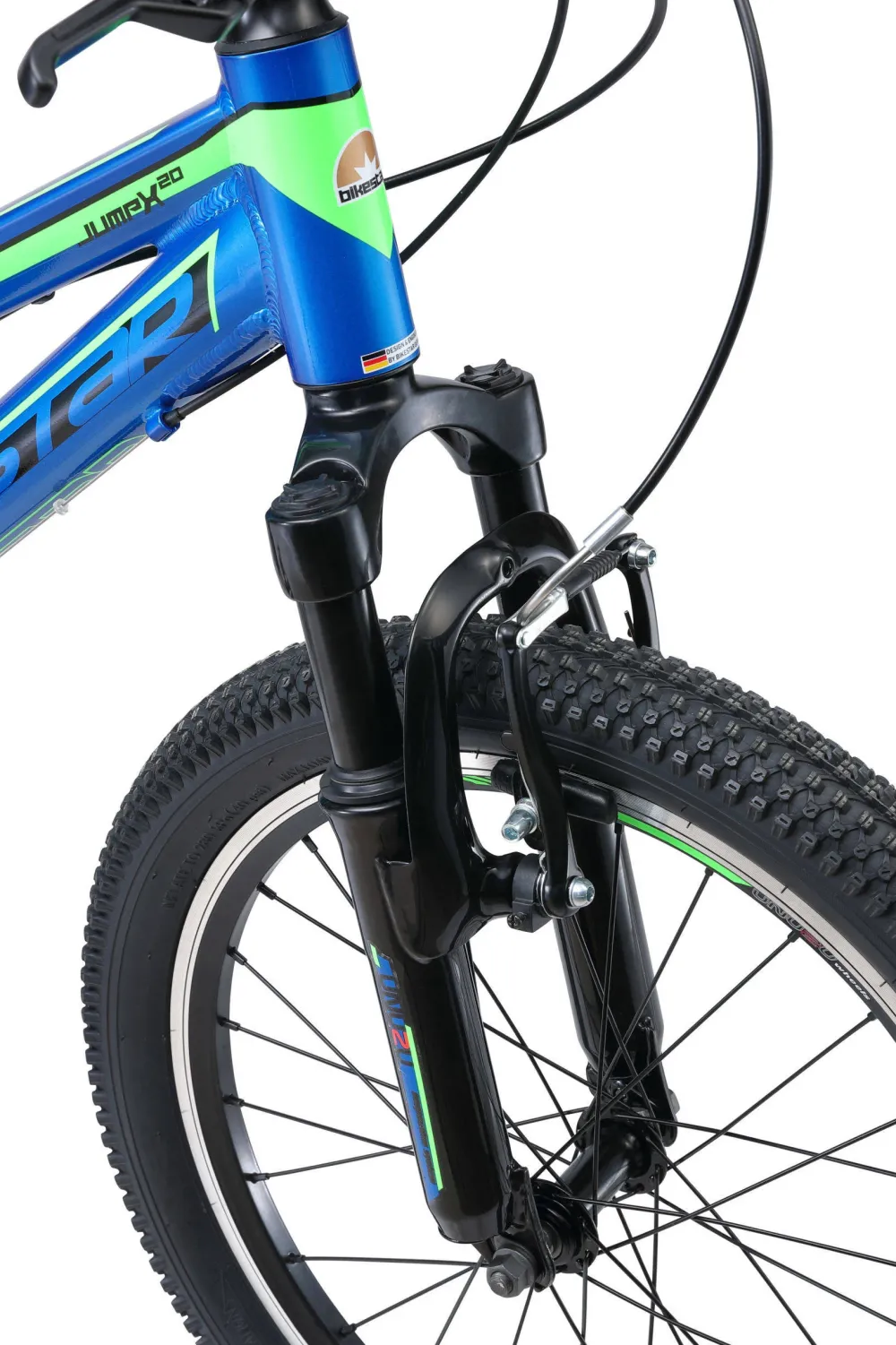 BikeStar Mtb Kinderfiets 20 Inch Blauw /Groen, 7 Speed