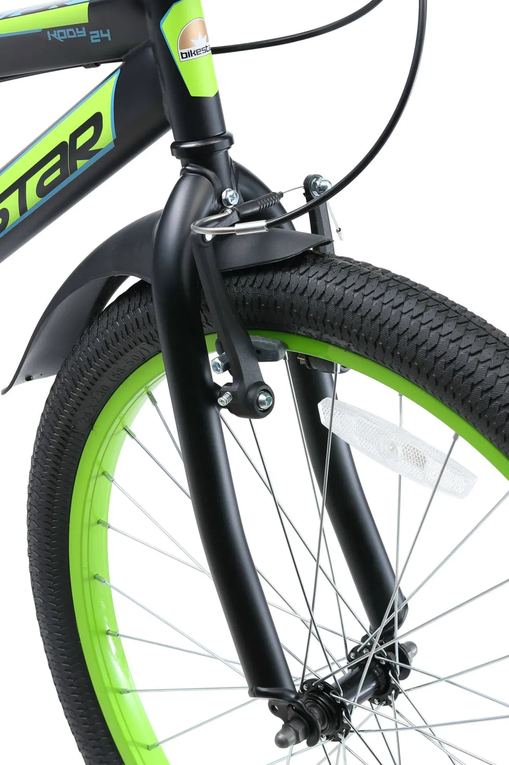 BikeStar Urban Jungle Kinderfiets 24 Inch Zwart