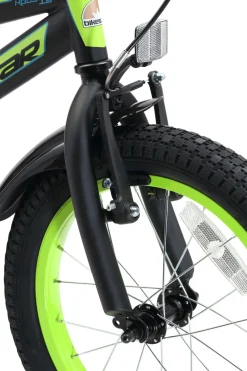 BikeStar Urban Jungle Kinderfiets 16 Inch Zwart /Groen