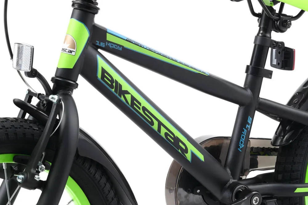 BikeStar Urban Jungle Kinderfiets 16 Inch Zwart /Groen