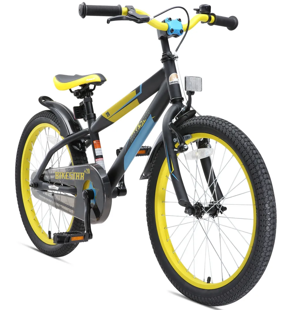 BikeStar Urban Jungle Kinderfiets 20 Inch Zwart