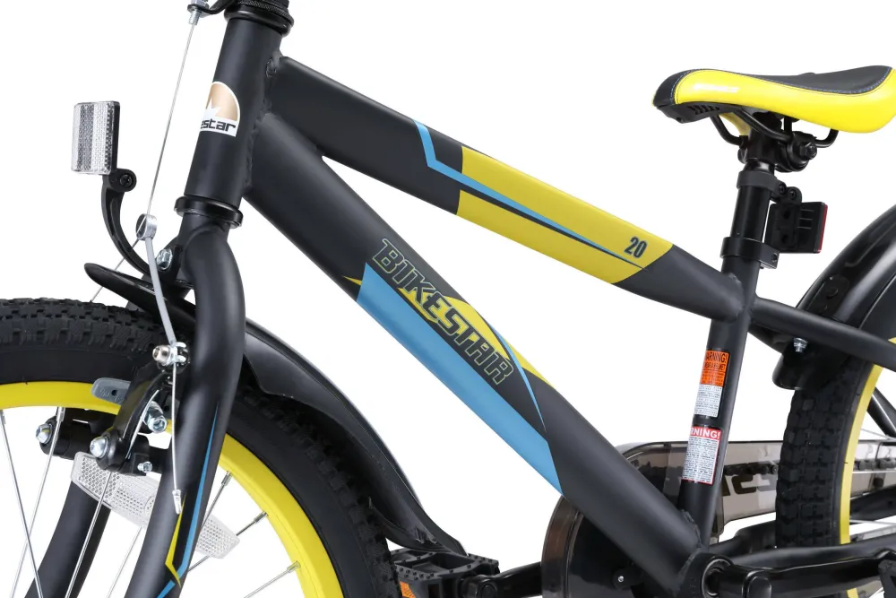 BikeStar Urban Jungle Kinderfiets 20 Inch Zwart