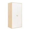 Hot Bopita 2-Deurskast Lucas Wit/Naturel