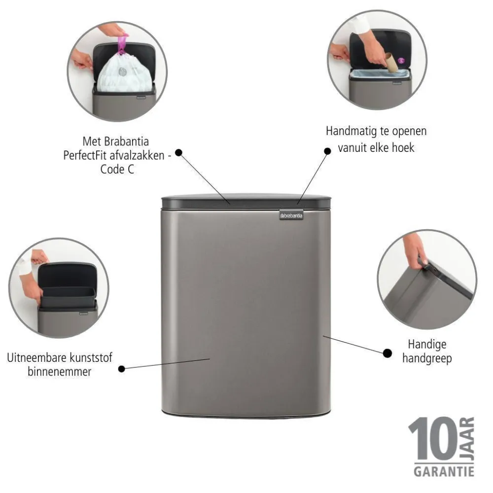 New Brabantia Bo Afvalemmer (12L)