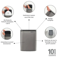 Clearance Brabantia Bo Afvalemmer (7L)