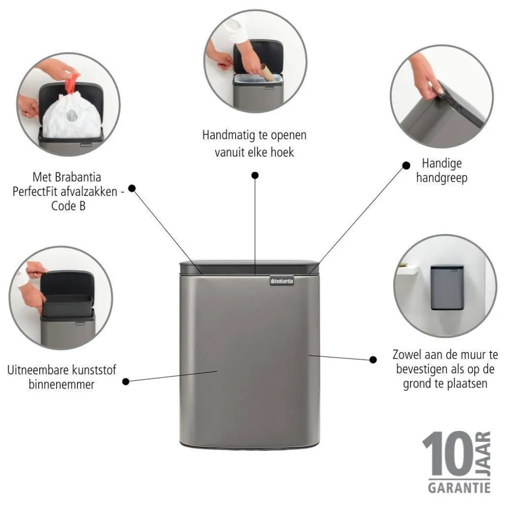 Clearance Brabantia Bo Afvalemmer (7L)