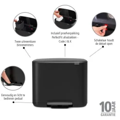 New Brabantia Bo Pedaalemmer (23L+11L)