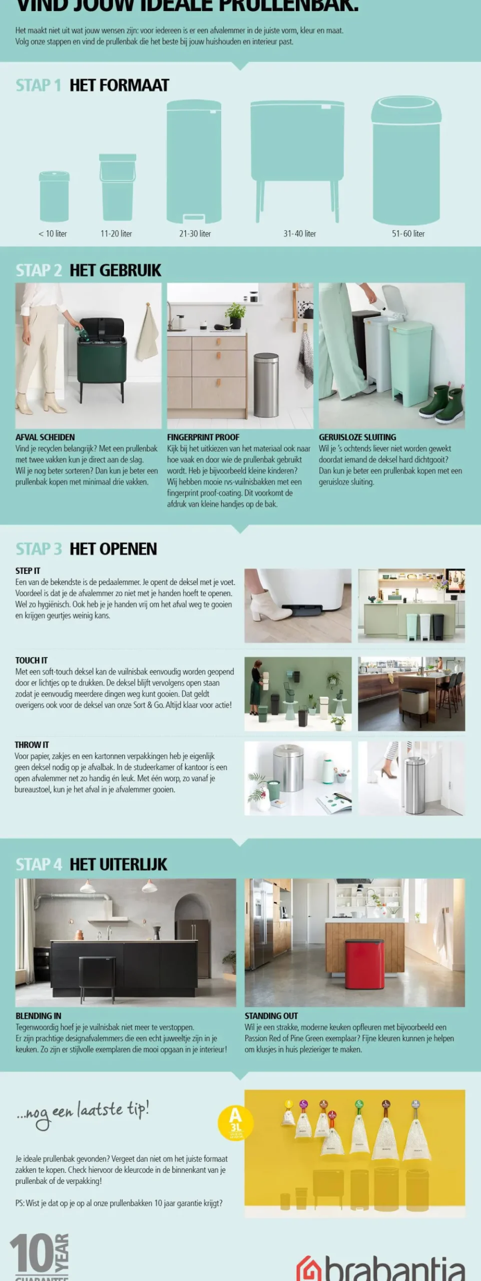 Best Brabantia Bo Prullenbak (60L)