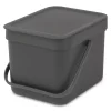 Outlet Brabantia Sort & Go Afvalbakje (Aanrecht) (6L)