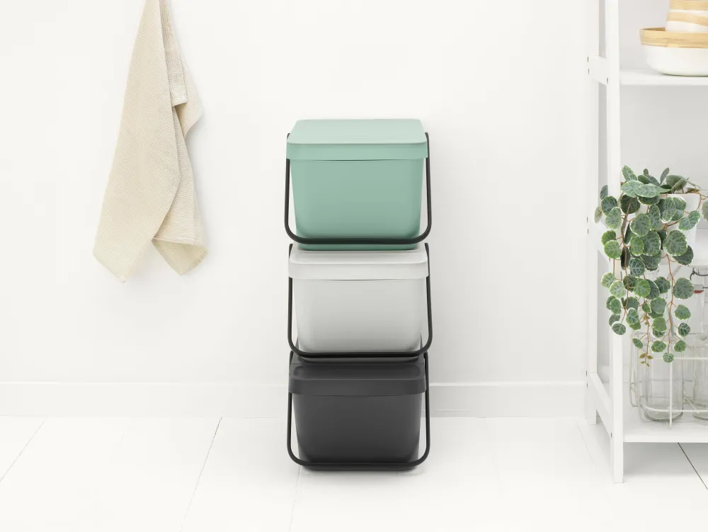 Clearance Brabantia Sort & Go Stapelbaar Stapelbare Afvalemmer (20L)