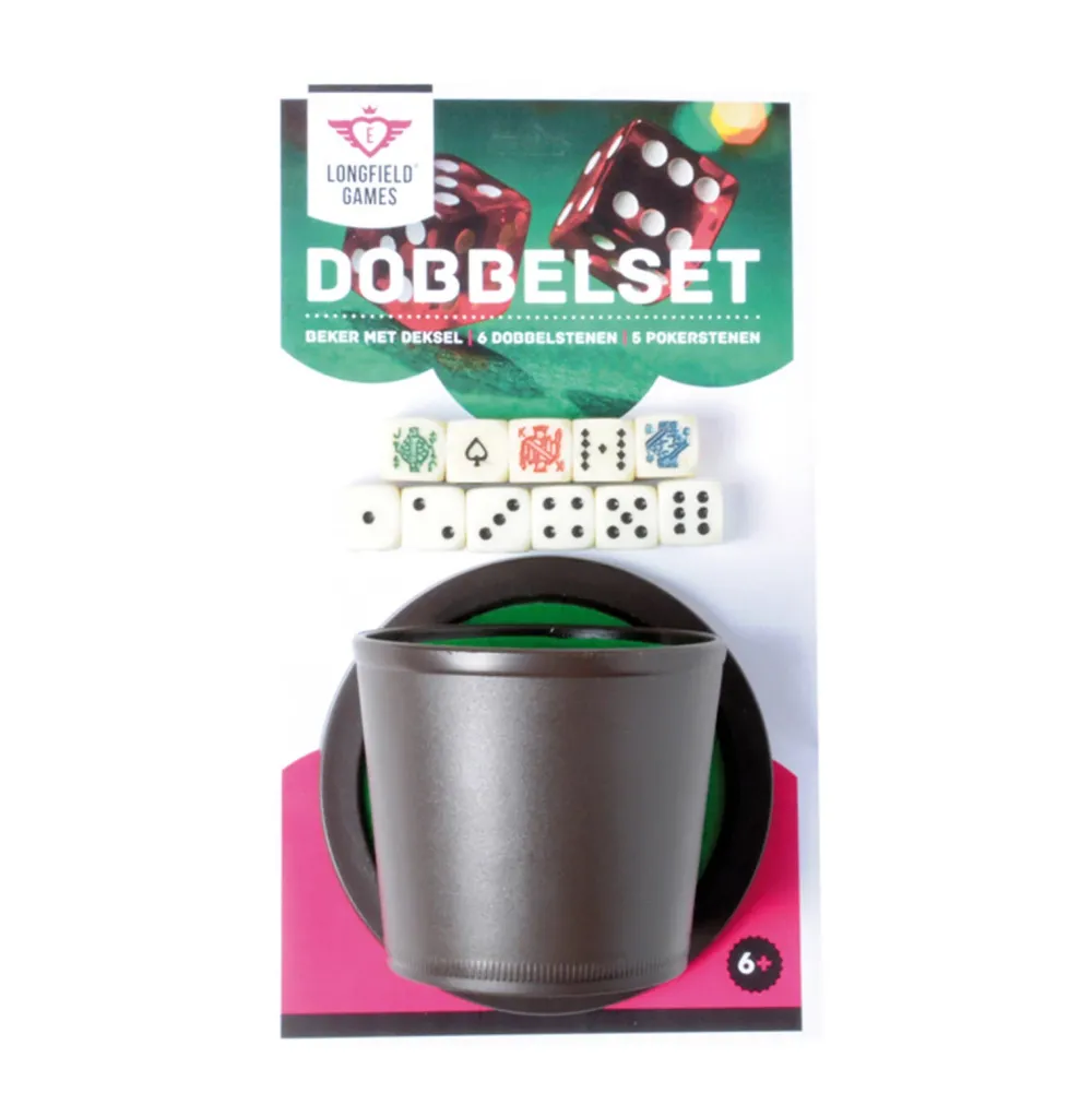 Buffalo Dobbel Beker+Deksel Inclusief Stenen Dobbelbeker Met Deksel (Inclusief Stenen)