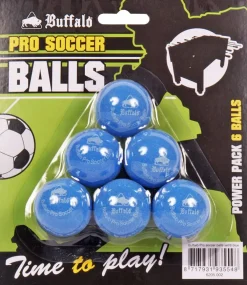 Buffalo Pro Tafelvoetbalballetjes Set Van 6 (Blauw)
