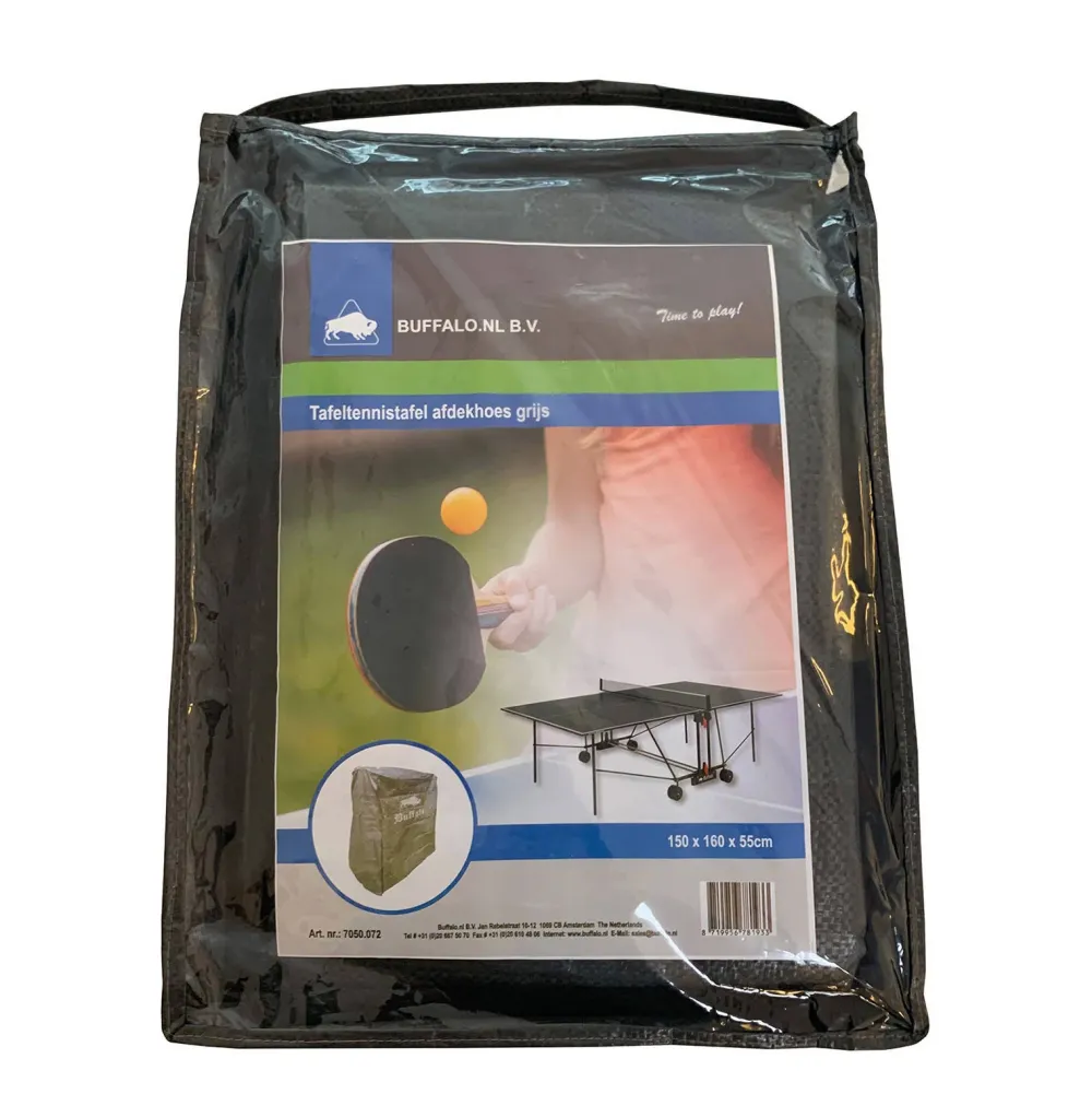Buffalo Tafeltennistafel Afdekhoes Grijs Tafeltennistafel Afdekhoes (Grijs)