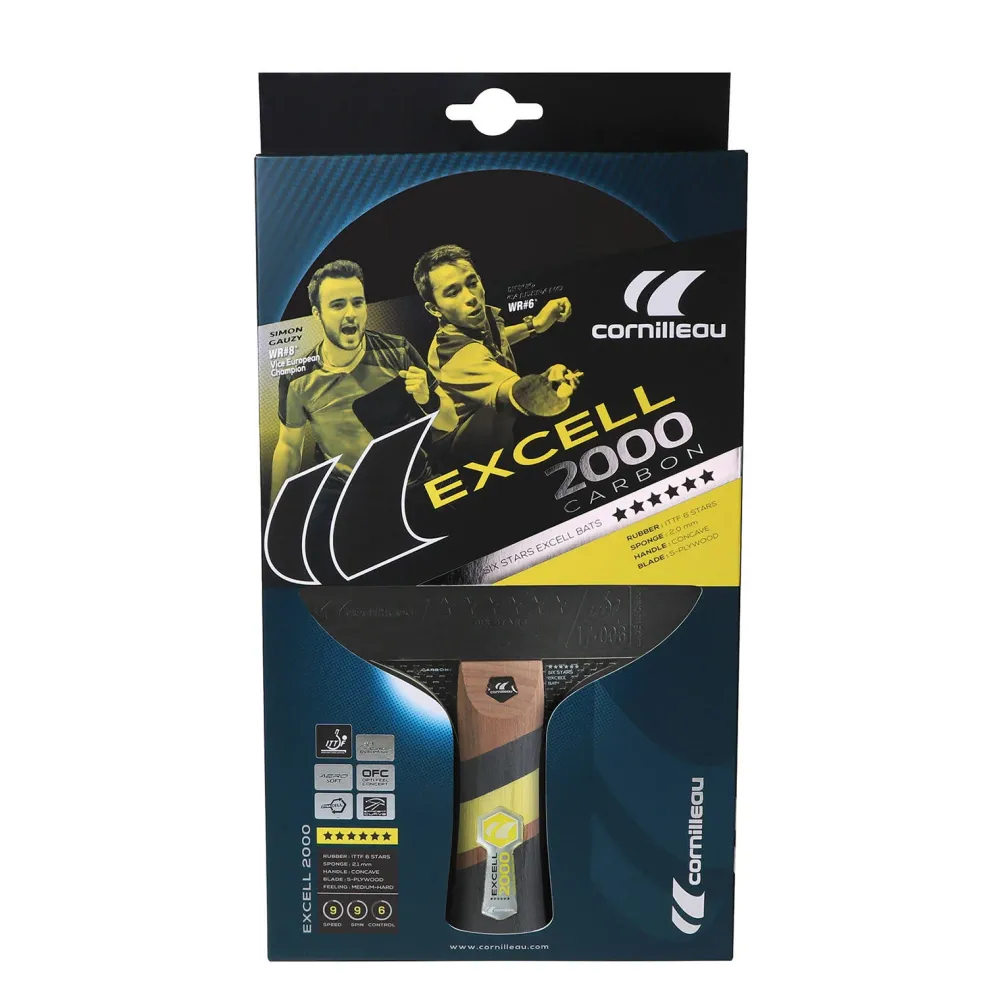 Cornilleau Excell 2000 Carbon Bat Indoor