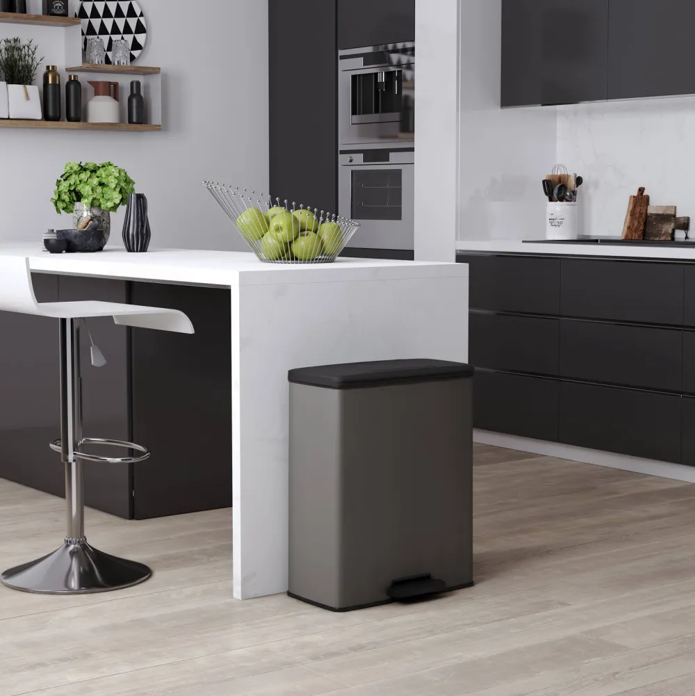 Outlet Curver Deco Duo Bin Afvalbak