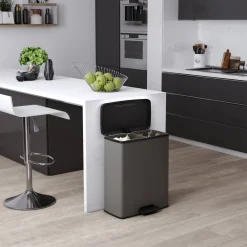 Outlet Curver Deco Duo Bin Afvalbak