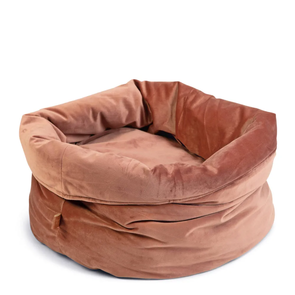 Discount Designed by Lotte Fluco Kattenmand - Fluweel - Roze - 45X45X35 Cm