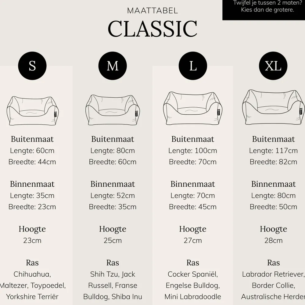 Outlet District 70 Classic Hondenmand - Charcoal Grey - M - 80 X 60 Cm